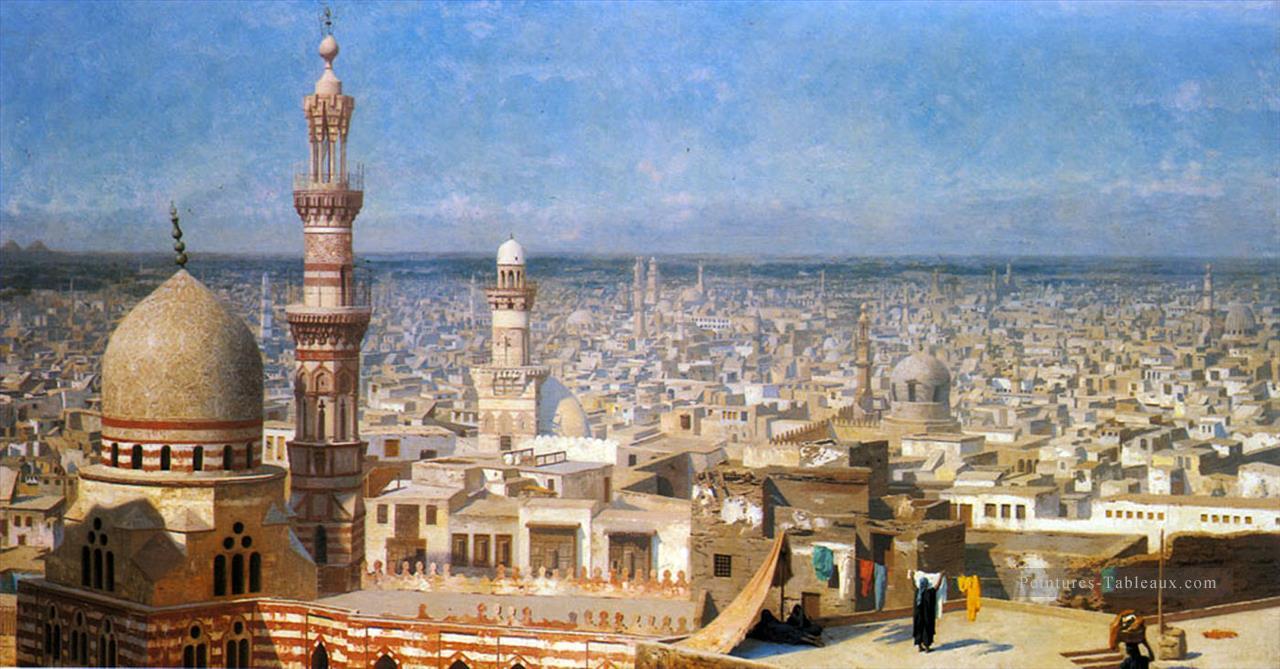 Vue Du Caire Orientalisme Grec Arabe Jean Léon Gérôme Peintures à l'huile
